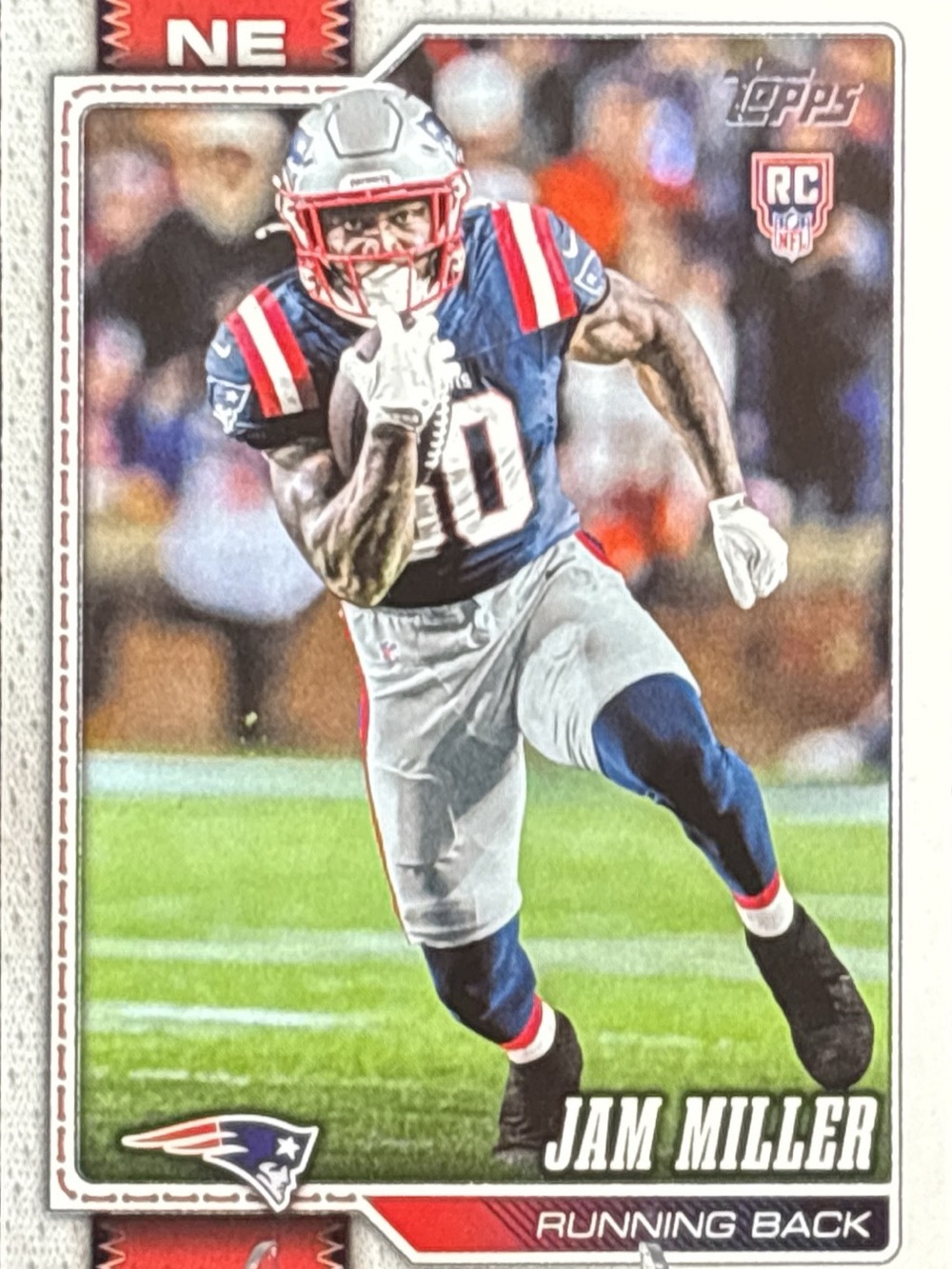 Topps Jam Miller Rookie Football Card